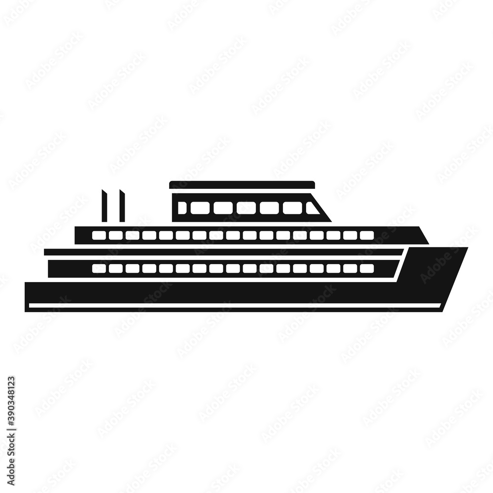 Cruise icon. Simple illustration of cruise vector icon for web design isolated on white background