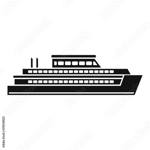Cruise icon. Simple illustration of cruise vector icon for web design isolated on white background