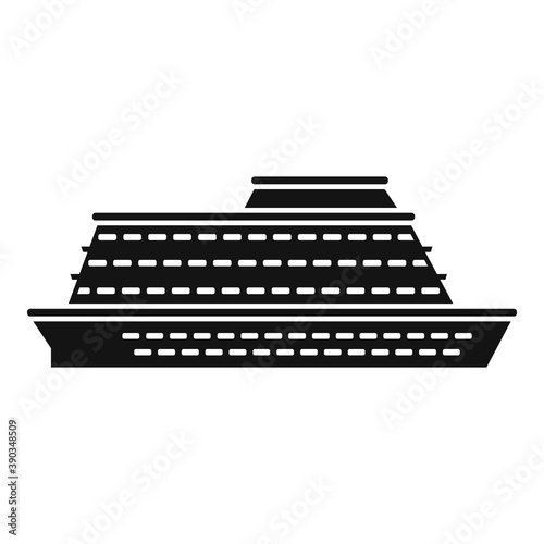 Enjoy cruise icon. Simple illustration of enjoy cruise vector icon for web design isolated on white background