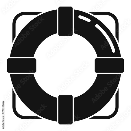 Cruise lifebuoy icon. Simple illustration of cruise lifebuoy vector icon for web design isolated on white background