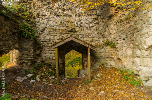 Fototapeta Naklejka Na Ścianę i Meble -  Ruiny zamku Sobień - Bieszczady 