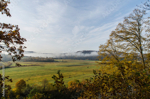 Fototapeta Naklejka Na Ścianę i Meble -  Mgły o poranku - Bieszczady 