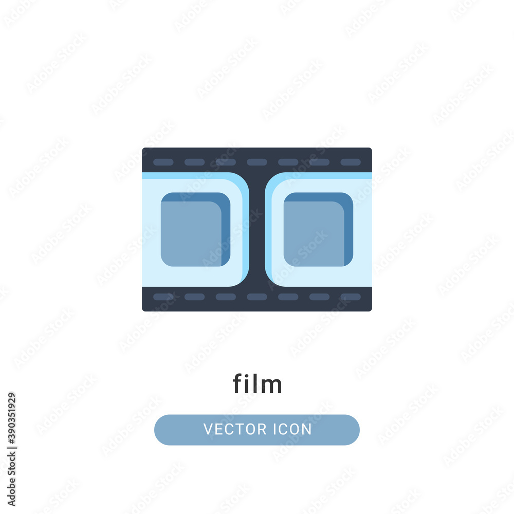 film icon vector illustration. film icon flat design.