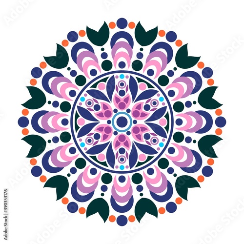 This is a work of mandala art made in as much detail as possible and combined with fariatic colors to create the maximum shape. files in eps format.