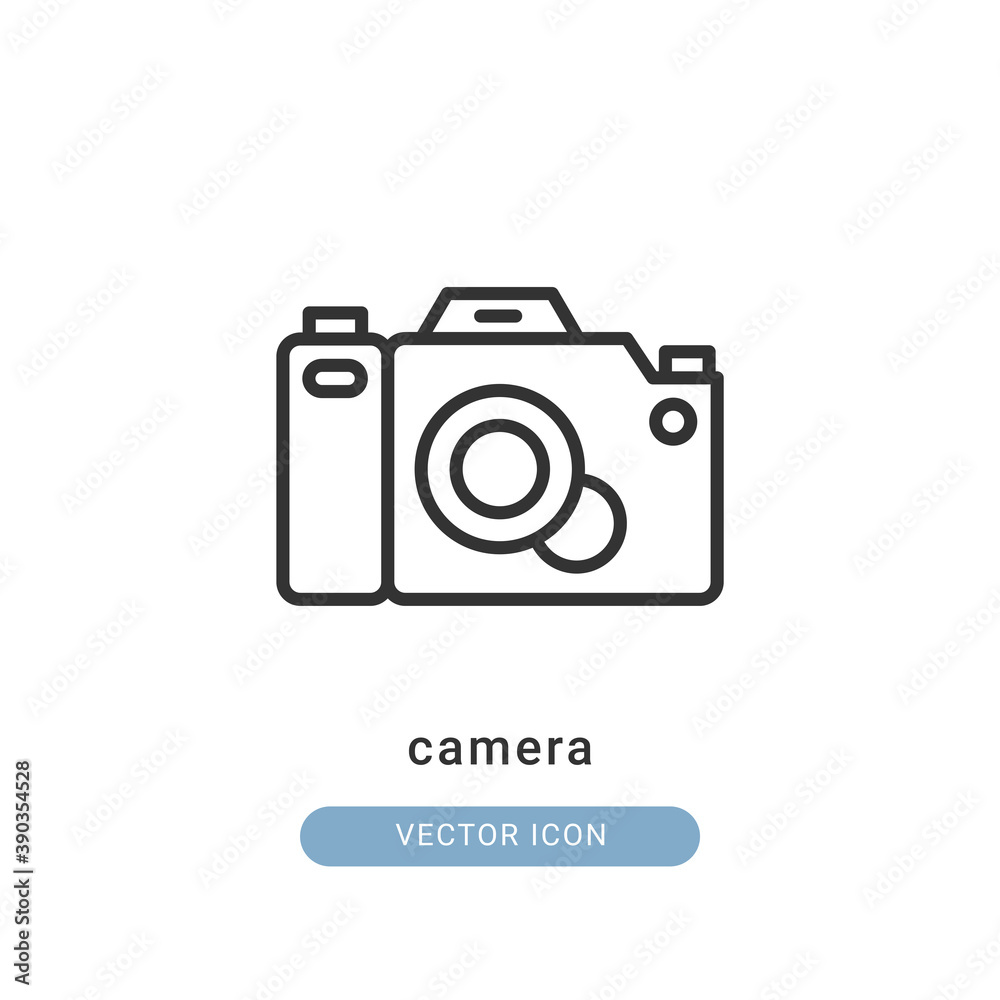 camera icon vector illustration. camera icon outline design. camera icon vector illustration. camera icon outline design.