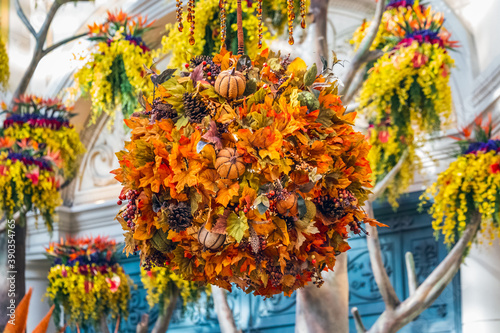 Thanksgiving day decorations in Las Vegas