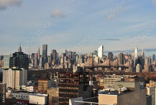 Brooklyn Bridge and Manhattan Skyline  New York  United states of America