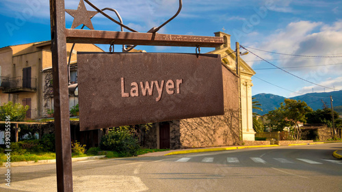 Street Sign to Lawyer