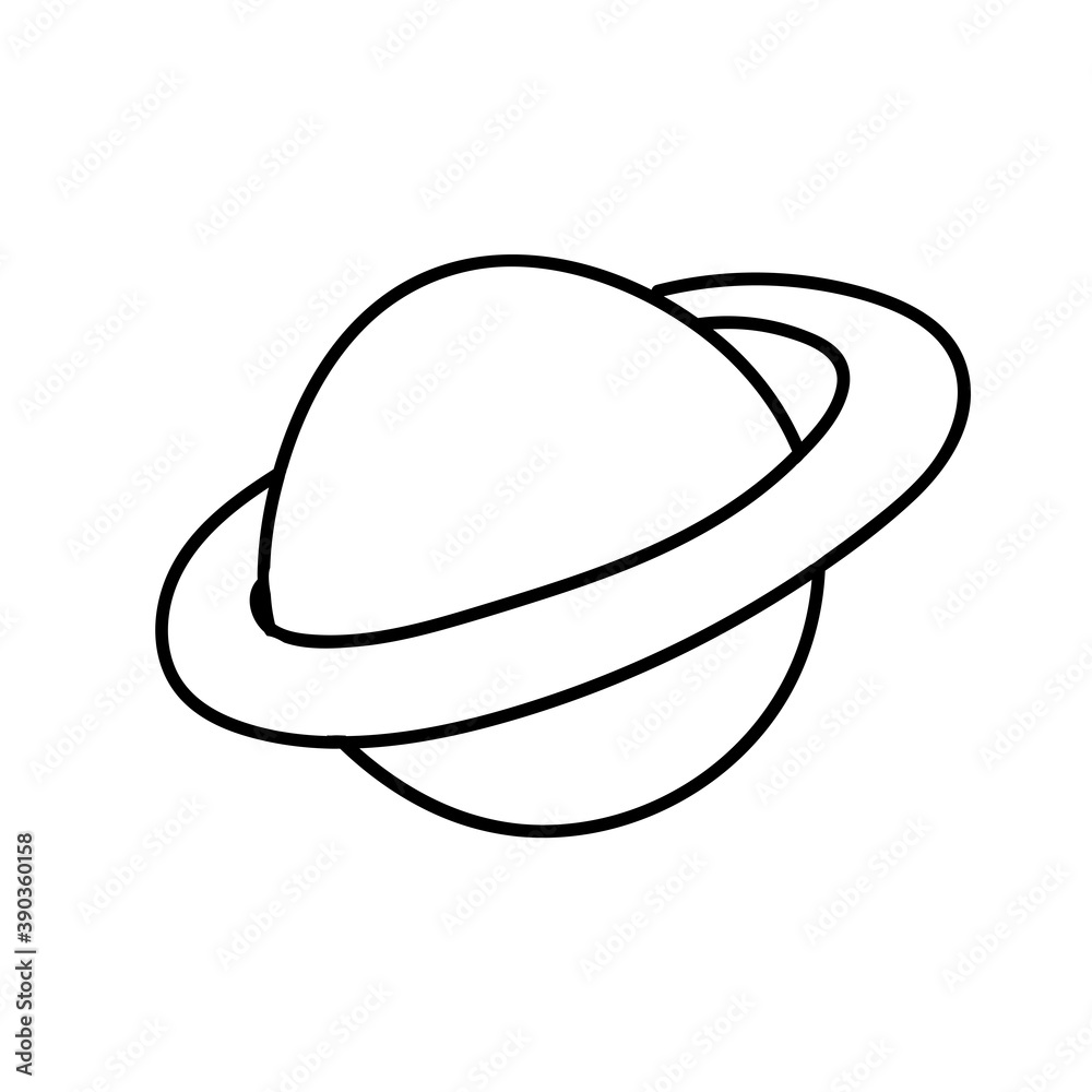planet in doodle style, vector illustration in hand drawn style isolated on white background. planet in doodle style, vector illustration in hand drawn style isolated on white background.