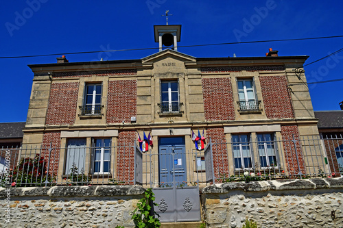 Le Christ d Haravilliers, France - may 18 2020 : picturesque village photo