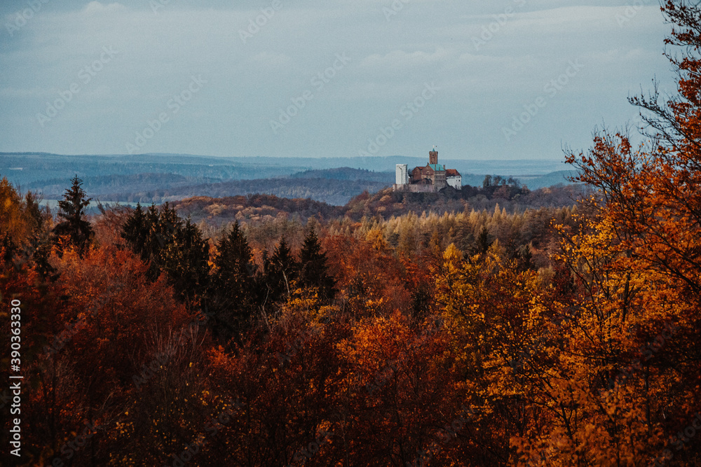 Wartburg in Thüringen bei Eisenach im Herbst