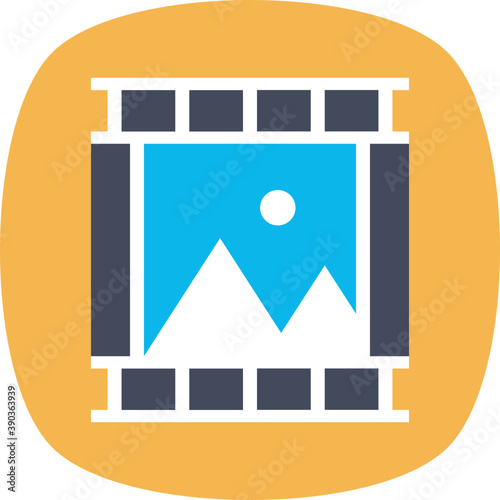 
Picture from a picture gallery, image flat icon
