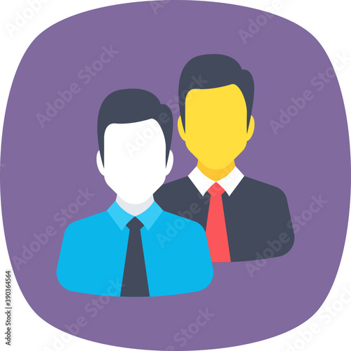 
Two business person together
