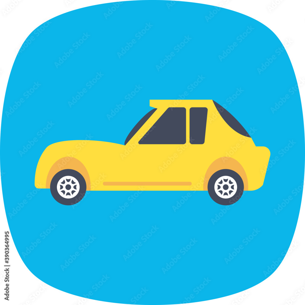 
Flat icon design of sedan car
