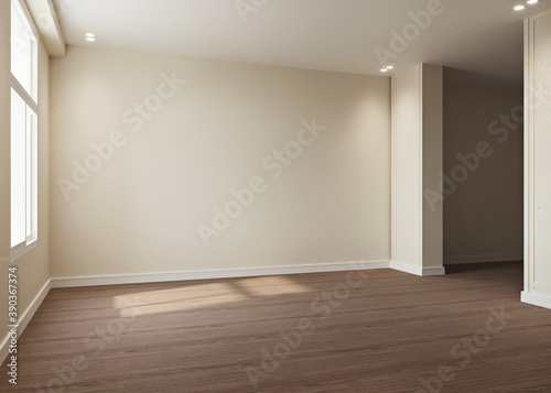 space, room, nobody, empty, new, clean, apartment, living, floor, wall, window, light, day, nice, 3d,render