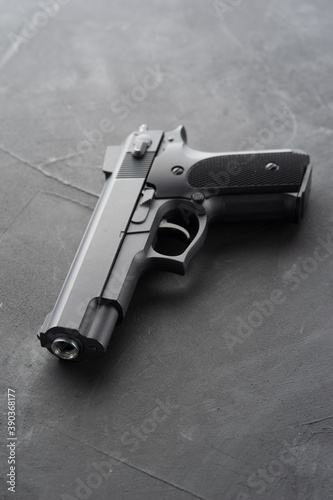 Black modern gun