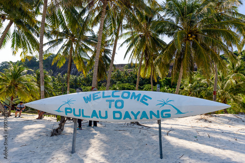 Beautiful remote island Pulau Dayang near Mersing, Johor, Malaysia