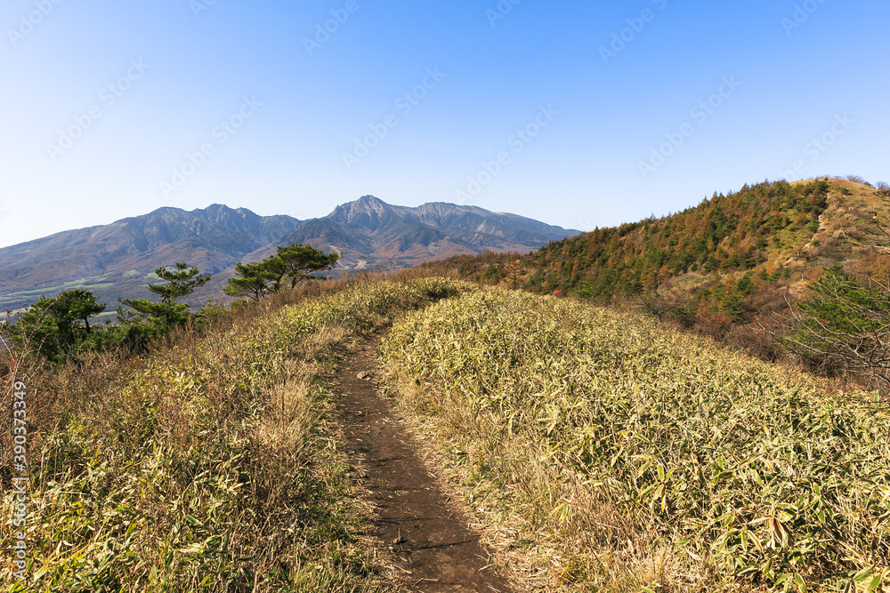 10月の野辺山高原ハイキング・山梨、日本