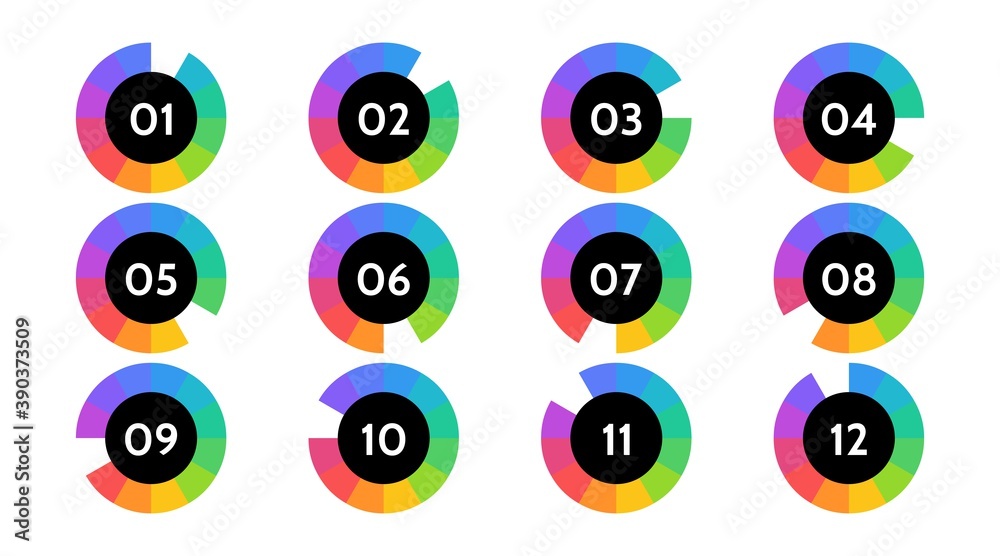 Bullet points data, info markers. icon arrow set. Number Flags 1 to 12 Flat design isolated vector. infographic illustration. Bullet points data, info markers. icon arrow set. Number Flags 1 to 12 Flat design isolated vector. infographic illustration.