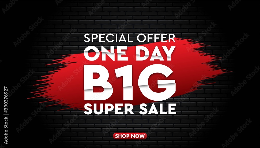 One day big sale background template. One day big sale background template.