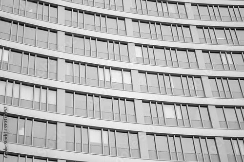 gray facade of an office building. background , wallpaper