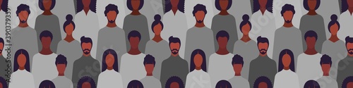 black lives matter people pattern seamless.black people pattern seamless against racism.long web banner for social media, web page, network, post.motion blm web poster.community african american,bipoc