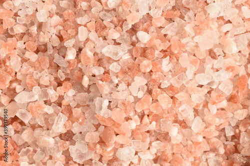 Himalayan salt of coarse grinding, close-up.
