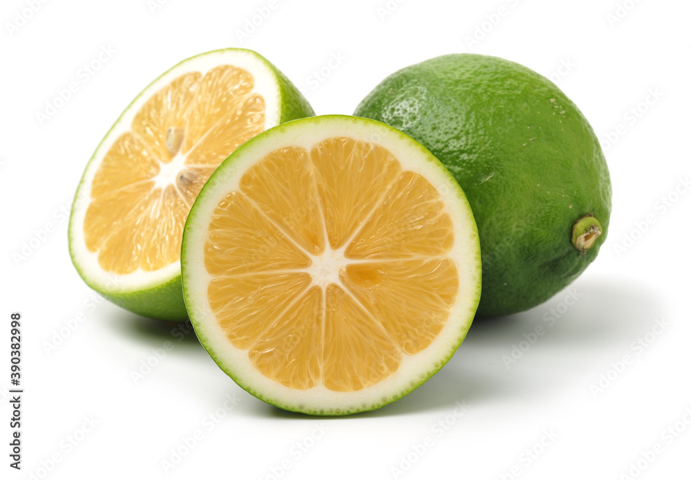 Fresh lemon on white background Fresh lemon on white background