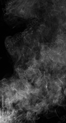 smoke fog on the black background texture pattern isolated