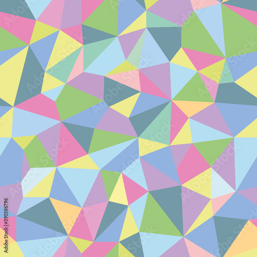 Vector abstract polygonal colorful pattern. Seamless pattern can be used for wallpaper, pattern fills, web page background, surface textures.