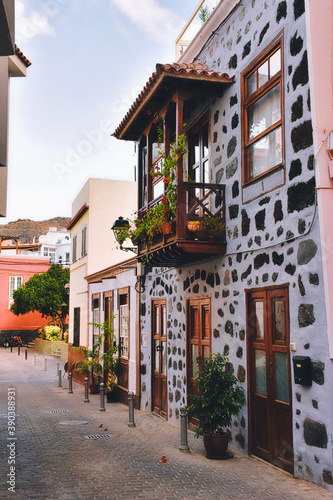 Charming alleys of Tazacorte on La Palma Island © jroberphotos