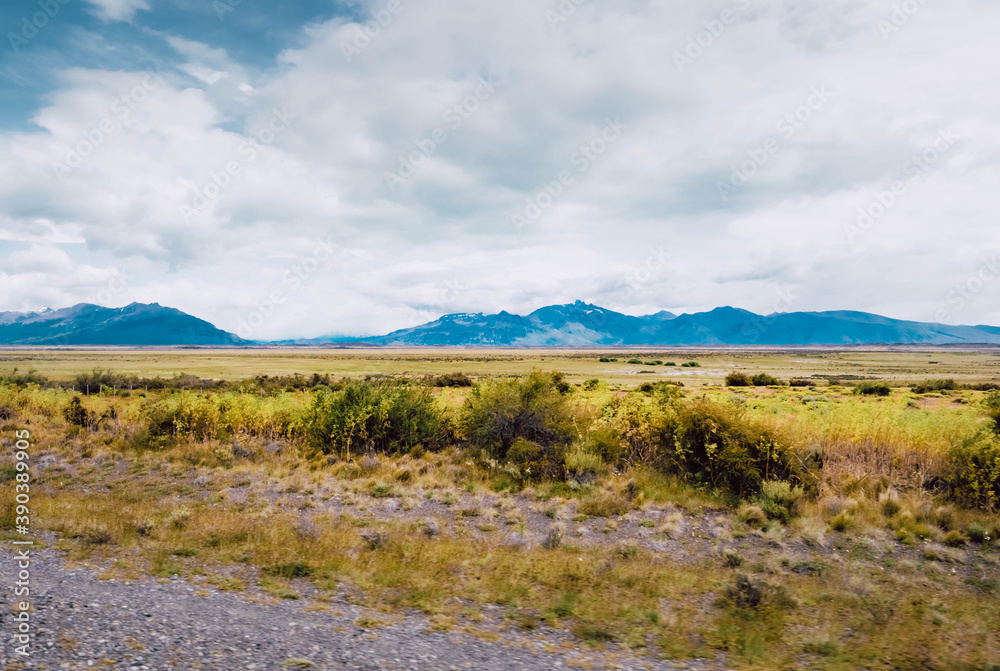 landscape with mountains