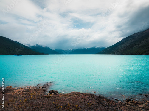 lake and mountains