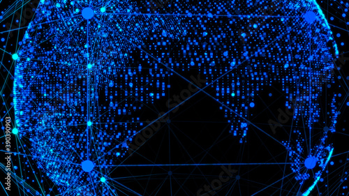 3d wireframe globe made of ...