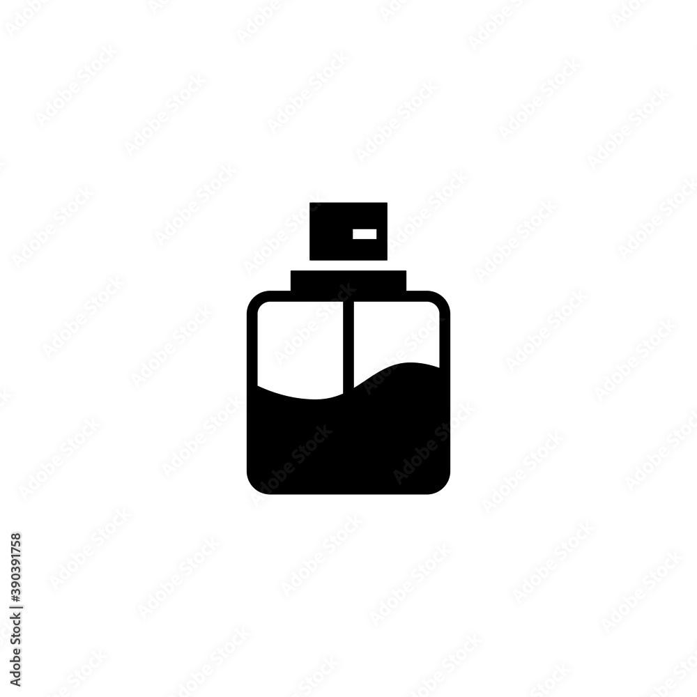 Cologne Spray Icon in black flat glyph, filled style isolated on white background Cologne Spray Icon in black flat glyph, filled style isolated on white background