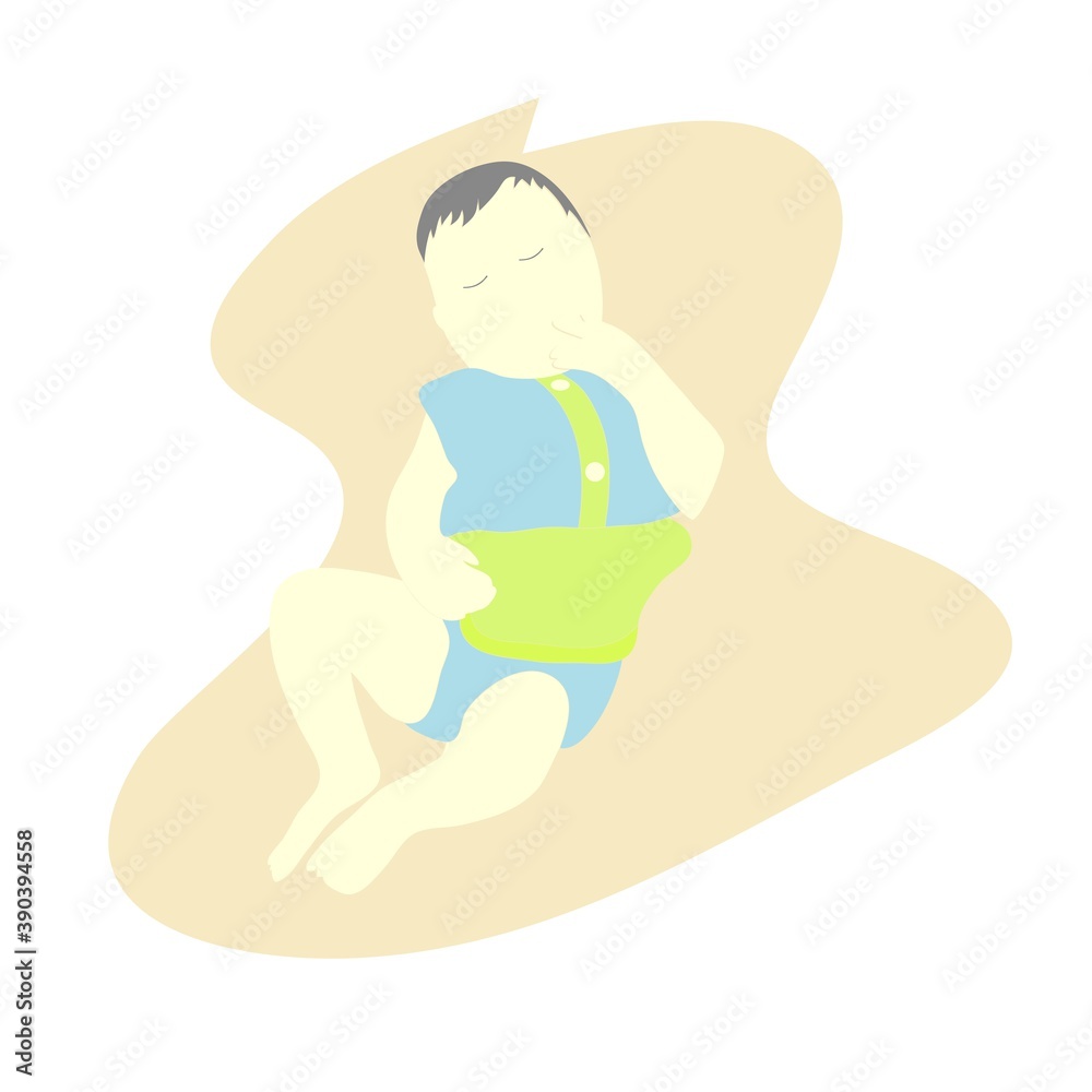 Illustration vector graphic of cute baby 7