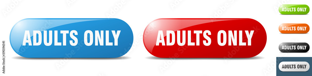 adults only button. key. sign. push button set adults only button. key. sign. push button set