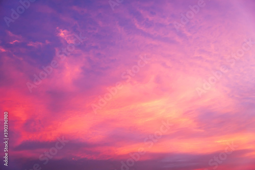 Colorful of twilight sky and cloud at sunset © wirat
