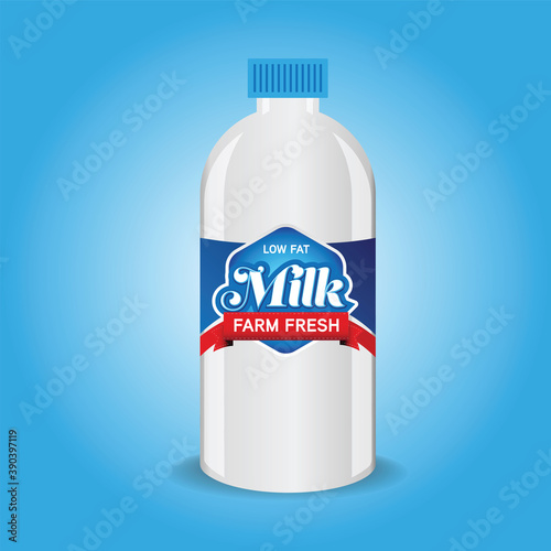Fresh Milk label lettering sign