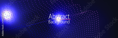 Abstract dark Geometrical Background Connection structure. Science background. onnecting dots and lines. Big data visualization and Business .Vector illustration