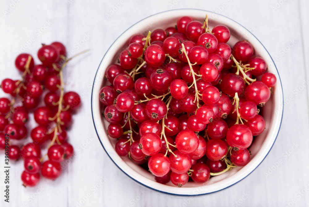 Redcurrants in a bowl Redcurrants in a bowl