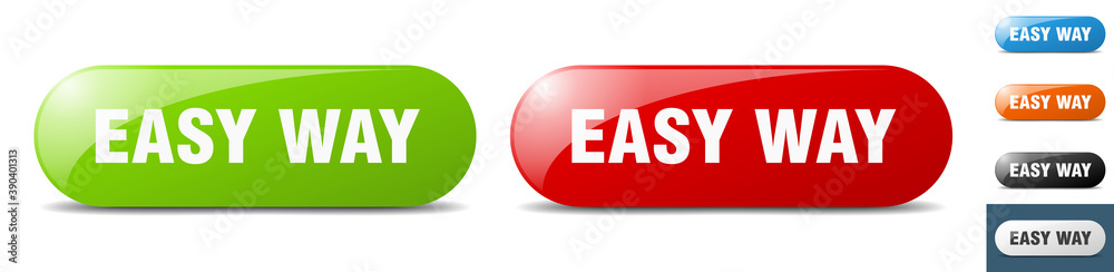 easy way button. key. sign. push button set easy way button. key. sign. push button set
