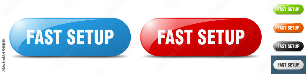 fast setup button. key. sign. push button set fast setup button. key. sign. push button set