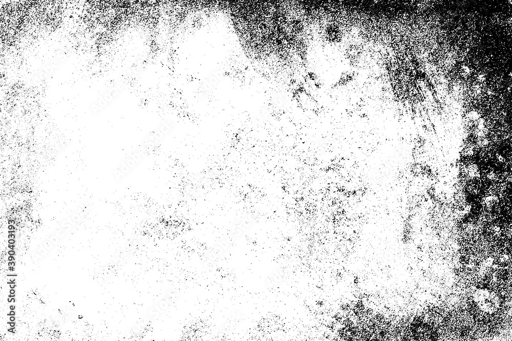 Fototapeta premium Grunge black and white. The grunge texture is monochrome. Pattern of dirt, dust, cracks, chips. Worn old surface