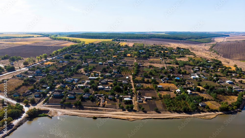 Maramonovca, view form the drone, Moldova