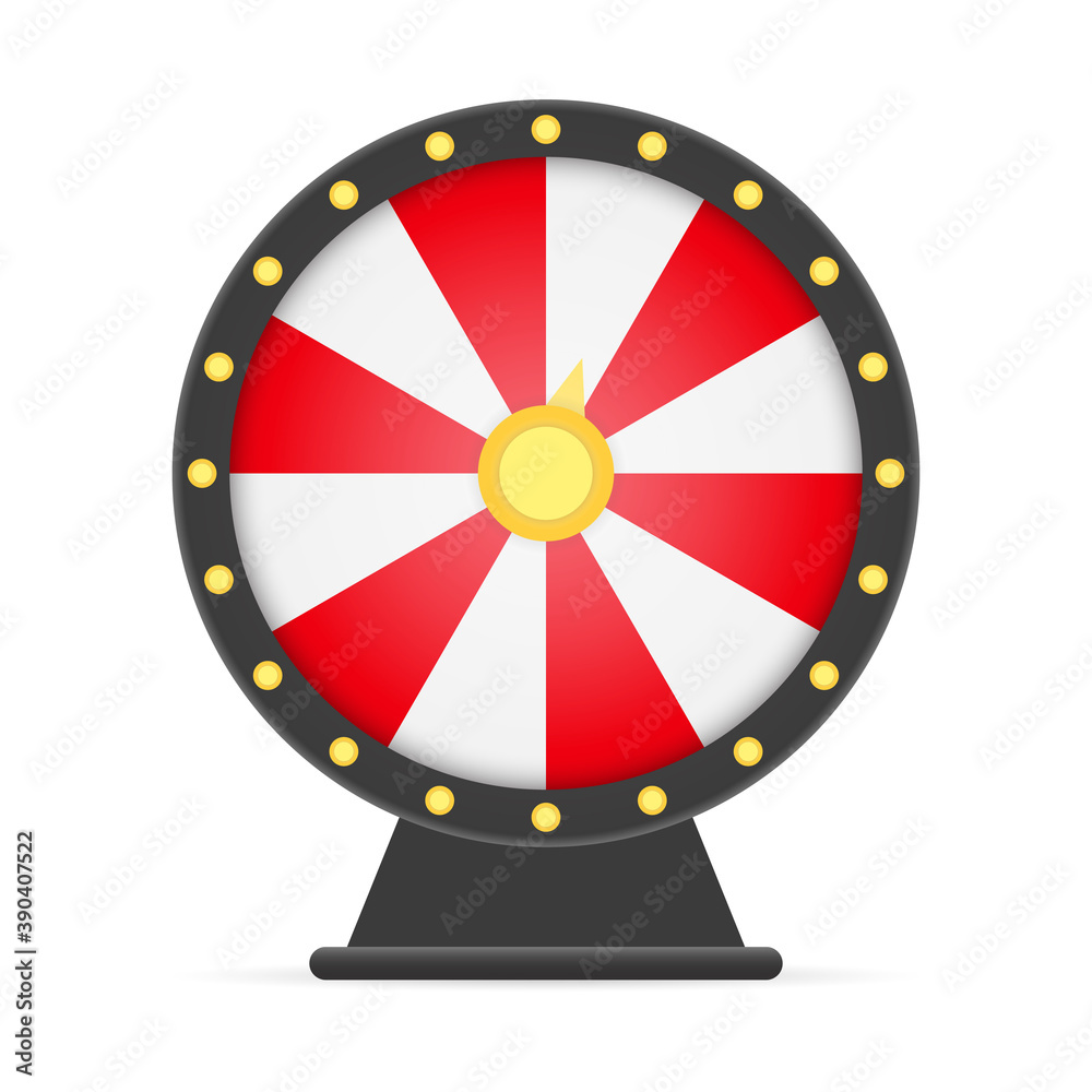 Fortune wheel lucky roulette isolated on white background Fortune wheel lucky roulette isolated on white background