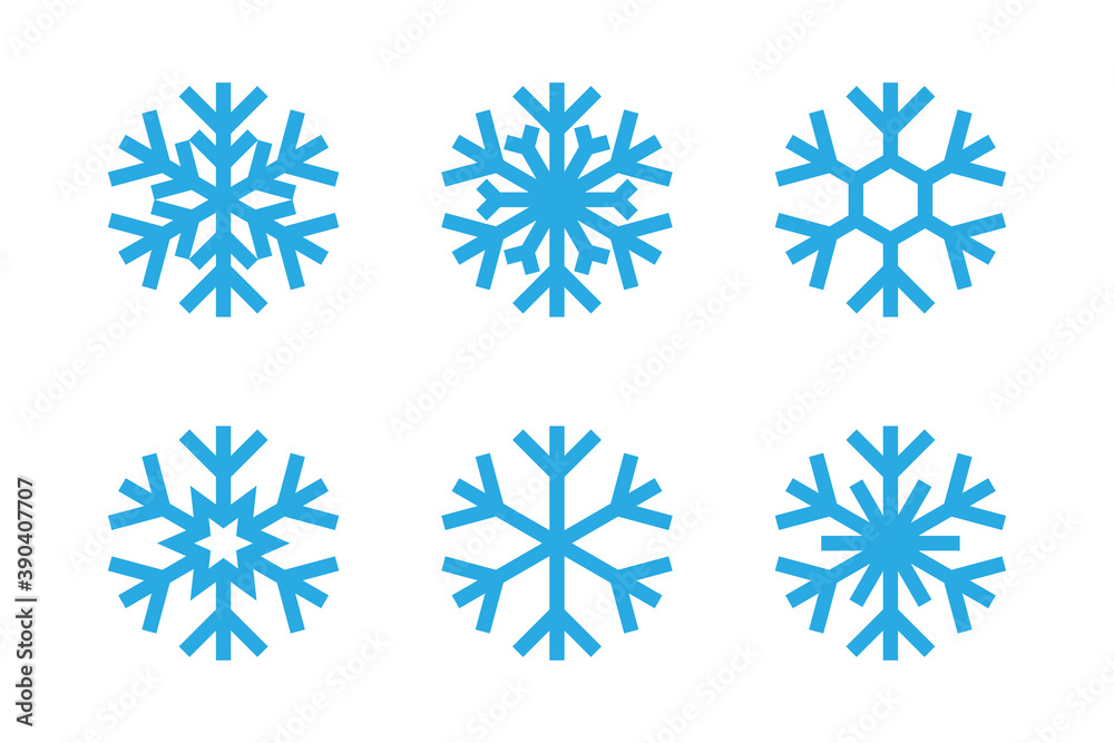 Snowflakes icon set. Vector eps10 Snowflakes icon set. Vector eps10