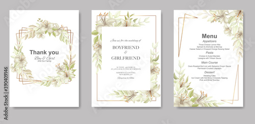 Wedding invitation card
