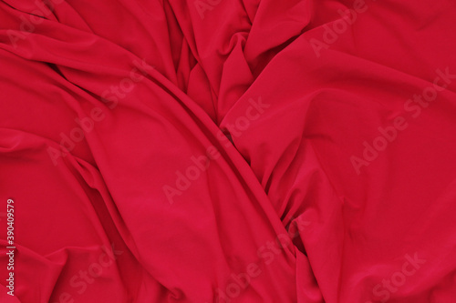 bright red smooth cloth