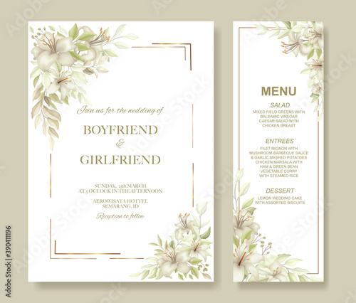 Wedding invitation card